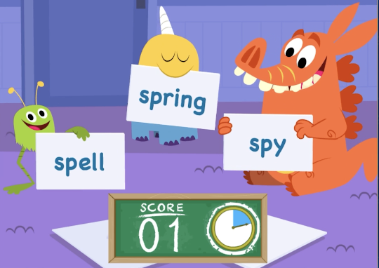 Alice's word rhyme game from ABCmouse.com. 